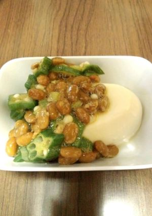 オクラ納豆の冷ややっこ-レシピのメイン写真