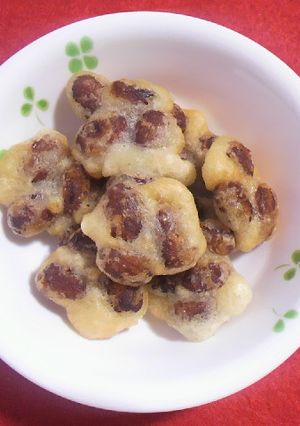 子供に人気！金時豆・甘い煮豆の天ぷら-レシピのメイン写真