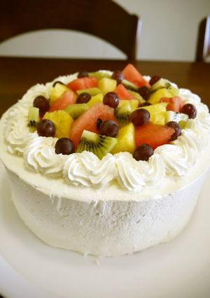 夏のフルーツデコレーションケーキ♪-レシピのメイン写真