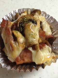 お弁当に!ベーコンとキノコのチーズ焼き-レシピのメイン写真