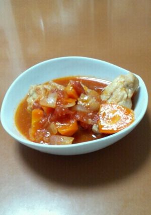 チキンのトマト煮込み-レシピのメイン写真