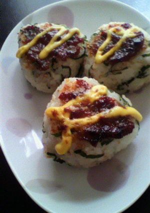 肉みそマヨの焼きおにぎり-レシピのメイン写真