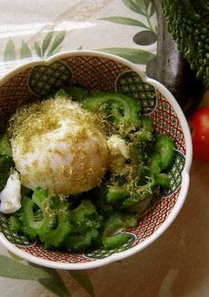 ゴーヤの簡単!半熟卵サラダ-レシピのメイン写真
