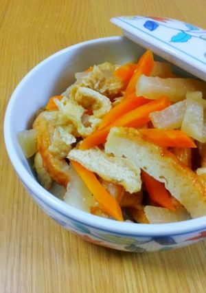 大根・人参・油揚げの懐かし煮♡-レシピのメイン写真