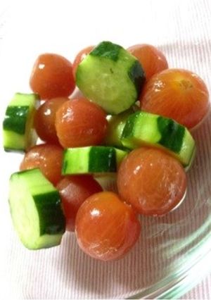 簡単！夏野菜の彩りサラダ-レシピのメイン写真