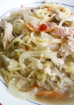 １人ランチ☆　レンジｄｅスープパスタ-レシピのメイン写真