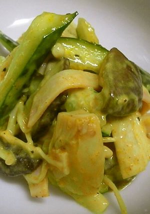 [糖質オフ]キノコとハムのマヨカレー和え-レシピのメイン写真