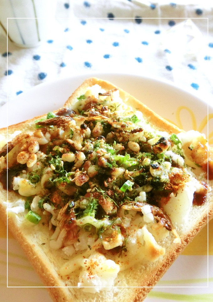 粗く潰したじゃが芋のお好み焼き風トースト-レシピのメイン写真