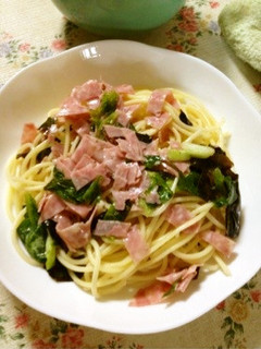 ハムとベビーリーフの冷製パスタ-レシピのメイン写真