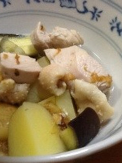 鶏とナスとじゃがいものあっさり煮-レシピのメイン写真