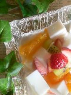 甘酸っぱいスイーツ♡梅干しの種の杏仁豆腐 by mew⁂mam 【クックパッド