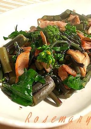 春を味わう♪　紅菜苔のシンプル炒め-レシピのメイン写真
