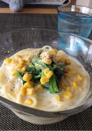冷たいコーンクリームパスタ-レシピのメイン写真