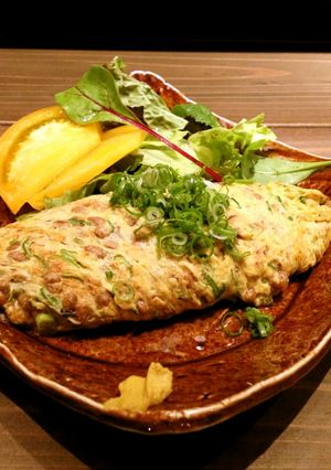 ネギだく　ダシがきいてる納豆オムレツ　-レシピのメイン写真