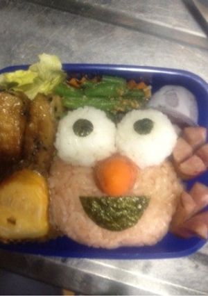 キャラ弁 エルモ-レシピのメイン写真