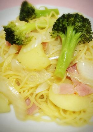 ジャガイモとブロッコリーのペペロンチーノ-レシピのメイン写真
