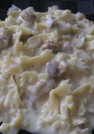 りんごと鶏もも肉のクリームパスタ-レシピのメイン写真