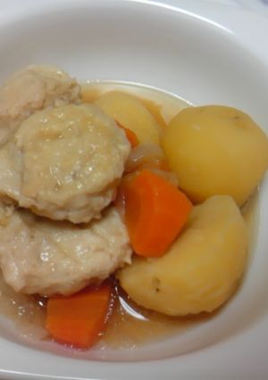 鶏肉だんごの肉じゃが-レシピのメイン写真