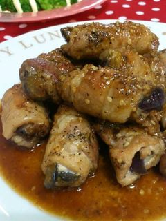 簡単♪とってもジューシー*茄子の豚肉巻き-レシピのメイン写真
