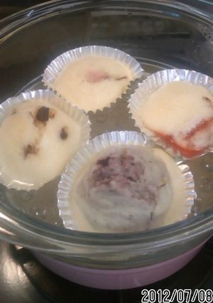 ホットケーキミックスのカラフルむしぱん-レシピのメイン写真