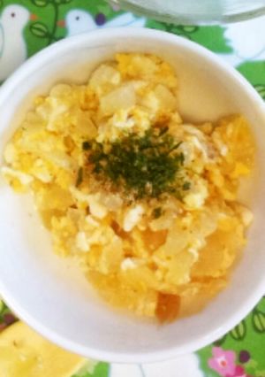 離乳食中期～赤ちゃん大好きお豆腐の卵とじ-レシピのメイン写真