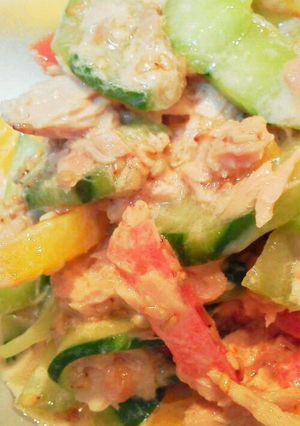 夏野菜のツナ合え-レシピのメイン写真
