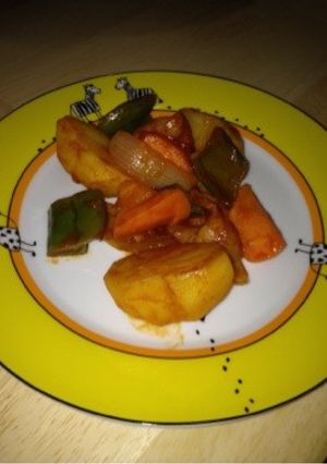 いろいろ野菜のトマト炒め煮-レシピのメイン写真