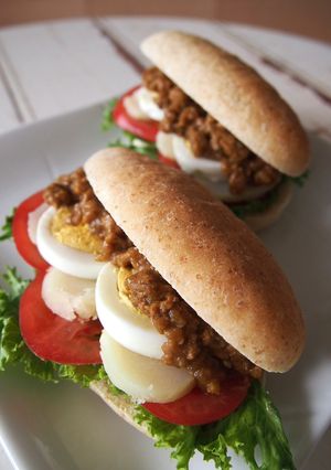*｡☆全粒粉パンで卵カレーサンド*｡☆-レシピのメイン写真