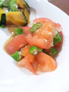 簡単☆オクラとトマトのぽん酢和え-レシピのメイン写真