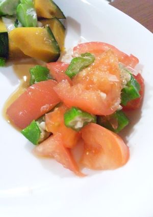 簡単☆オクラとトマトのぽん酢和え-レシピのメイン写真