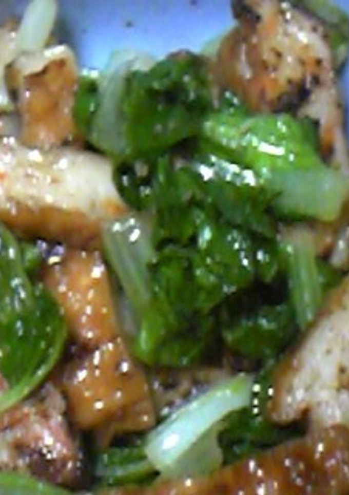 さつま揚げと山東菜の炒め物-レシピのメイン写真