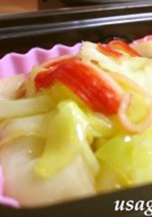 レンジ５分！お弁当に★キャベツバター醤油-レシピのメイン写真