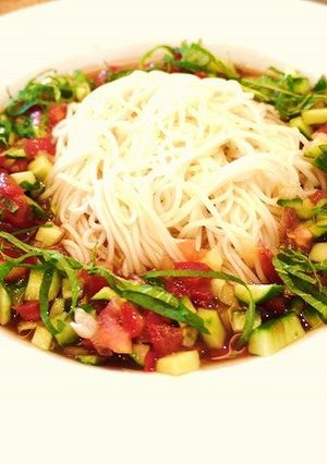 お野菜たっぷりのヘルシートマトそうめん★-レシピのメイン写真
