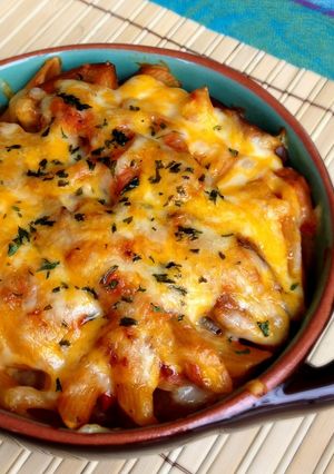 茄子とトマトの赤いマカロニグラタン-レシピのメイン写真