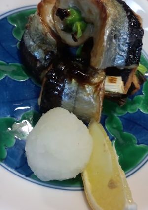 『新サンマのネギ巻き焼き♪』-レシピのメイン写真
