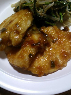 お酢でさっぱり!鶏むね肉のネギ蒸し焼き-レシピのメイン写真