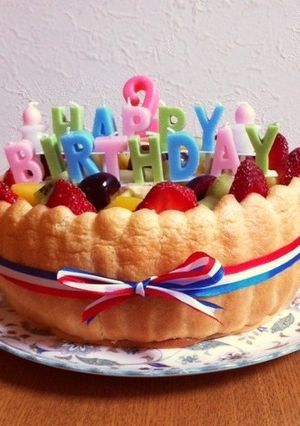 ★豆腐レアチーズのシャルロットケーキ★-レシピのメイン写真