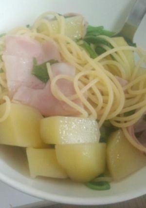 ジャガバター風味醤油和風パスタ-レシピのメイン写真