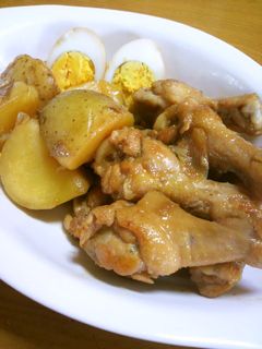 手羽元とジャガイモの煮物-レシピのメイン写真