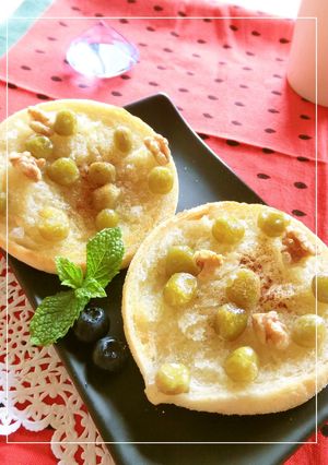 ウグイス豆と胡桃の甘塩マフィン-レシピのメイン写真