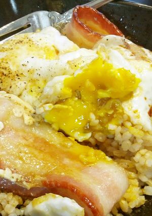 ベーコンエッグ丼☆ゆかり風味-レシピのメイン写真