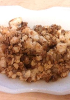 5分で簡単!ひまわりと豆腐のXO醤炒り-レシピのメイン写真