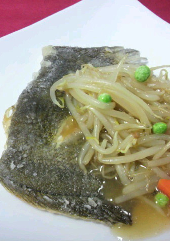 カレイのもやしあんかけ-レシピのメイン写真