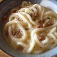 ふわふわ納豆卵うどん