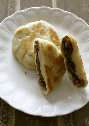 豚と高菜漬けのお焼き-レシピのメイン写真