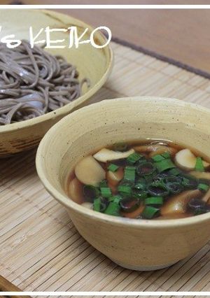 【農家のレシピ】冷熱エリンギ蕎麦-レシピのメイン写真