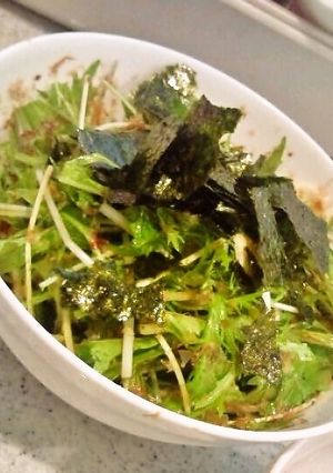 水菜とチーズのわさびdeピリッとサラダ★-レシピのメイン写真