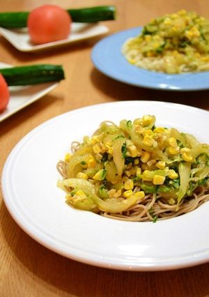 醤油麹ととうもろこしのぬか漬けで冷製麺-レシピのメイン写真