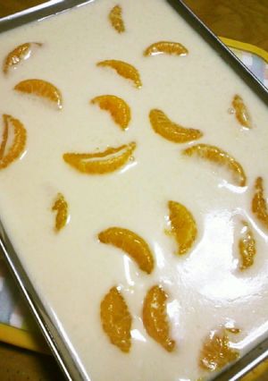 みかん入り♥牛乳カルピス寒天-レシピのメイン写真