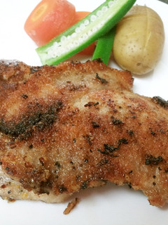 トンカツ用豚でやわらかパン粉焼き-レシピのメイン写真